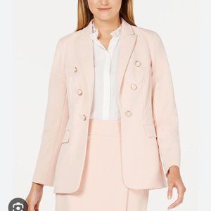 Calvin Klein Pink Double Breasted Open Blazer